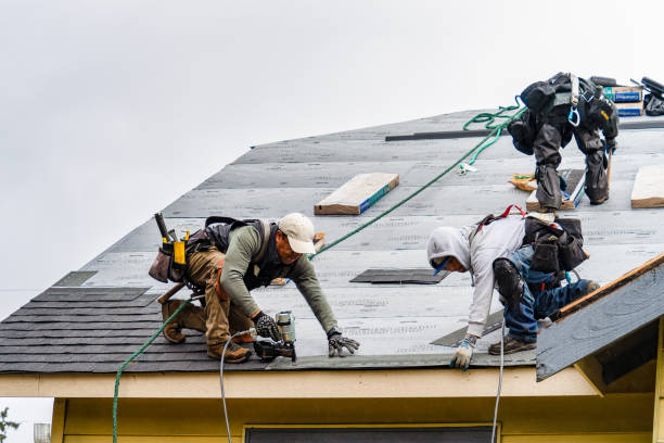 Professional Roofing technician working in Streetman, TX
